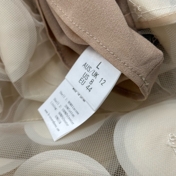 🆕 BRONX & BANCO 🧿 NWOT Harper Strapless Beige and Black Gown, Sz L US 8 - Picture 15 of 15